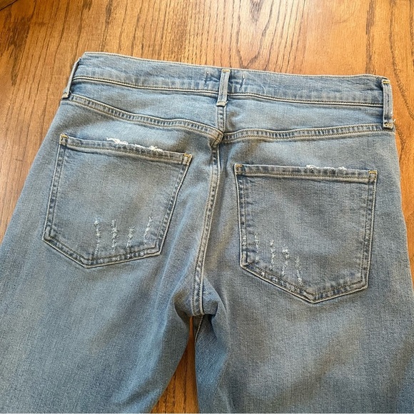 AGOLDE Isabel Slim Fit Boyfriend Dreamer Jeans Distressed Denim Size 25 - Picture 12 of 14